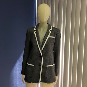 BNWT Gray Banana Republic Hacking Jacket